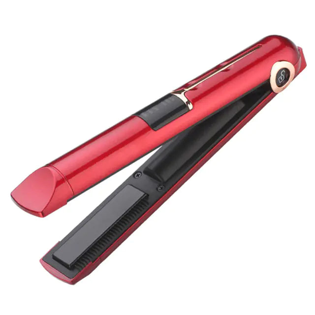 Portable USB Rechargeable Hair Straightener and Curler