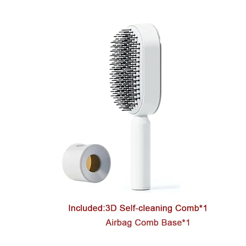 Self-Cleaning Hair Brush with Airbag Massage Scalp Comb