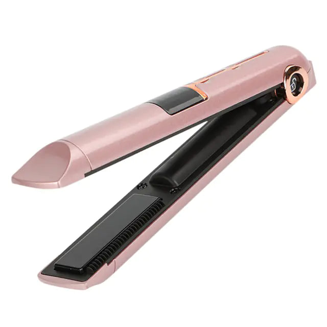 Portable USB Rechargeable Hair Straightener and Curler