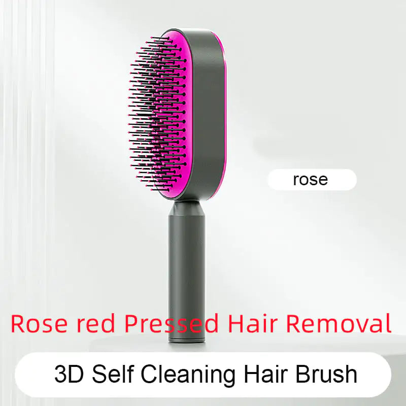 Self-Cleaning Hair Brush with Airbag Massage Scalp Comb